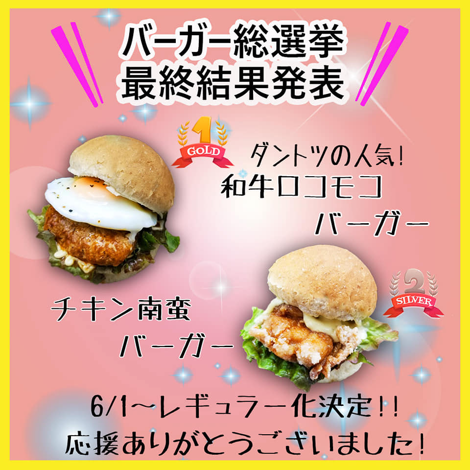 バーガー総選挙終結！！